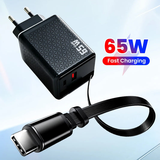 VibeWatt™ GaN Tech – 65W rychlonabíječka