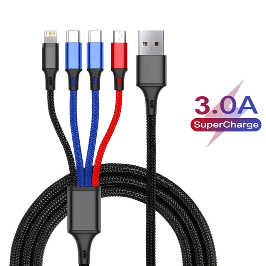 VibeWatt™ Univerzální magnetický kabel 3v1 s rychlonabíjením