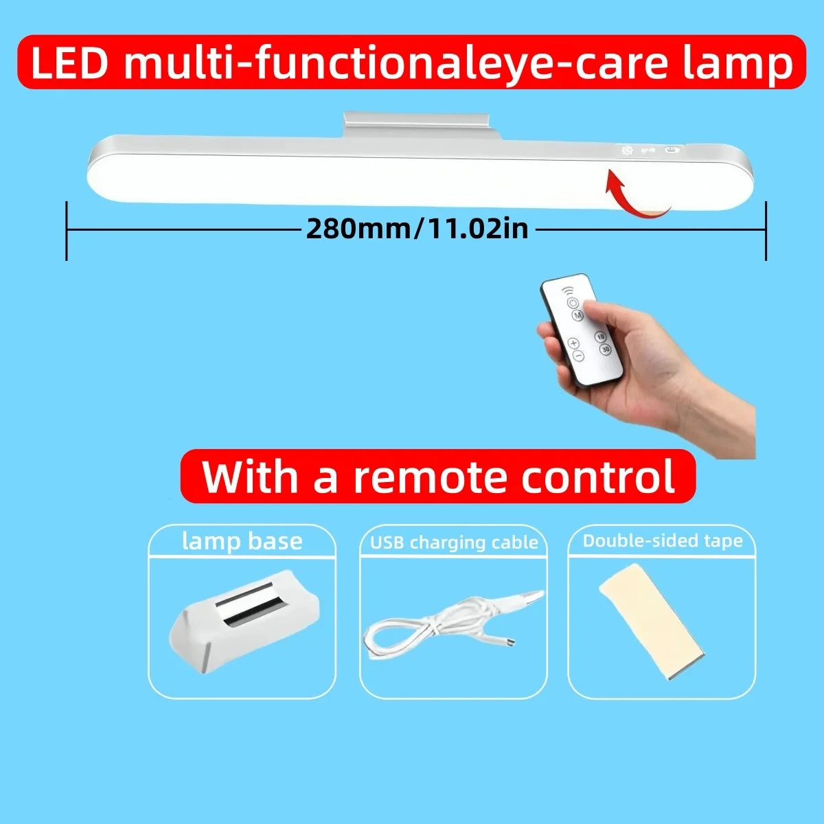 VibeWatt™ Smart Magnetic LED Stolní Lampa s Dálkovým Ovládáním