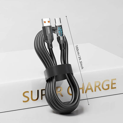 VibeWatt™ Premium LED Display USB-C Kabel (100W/120W)