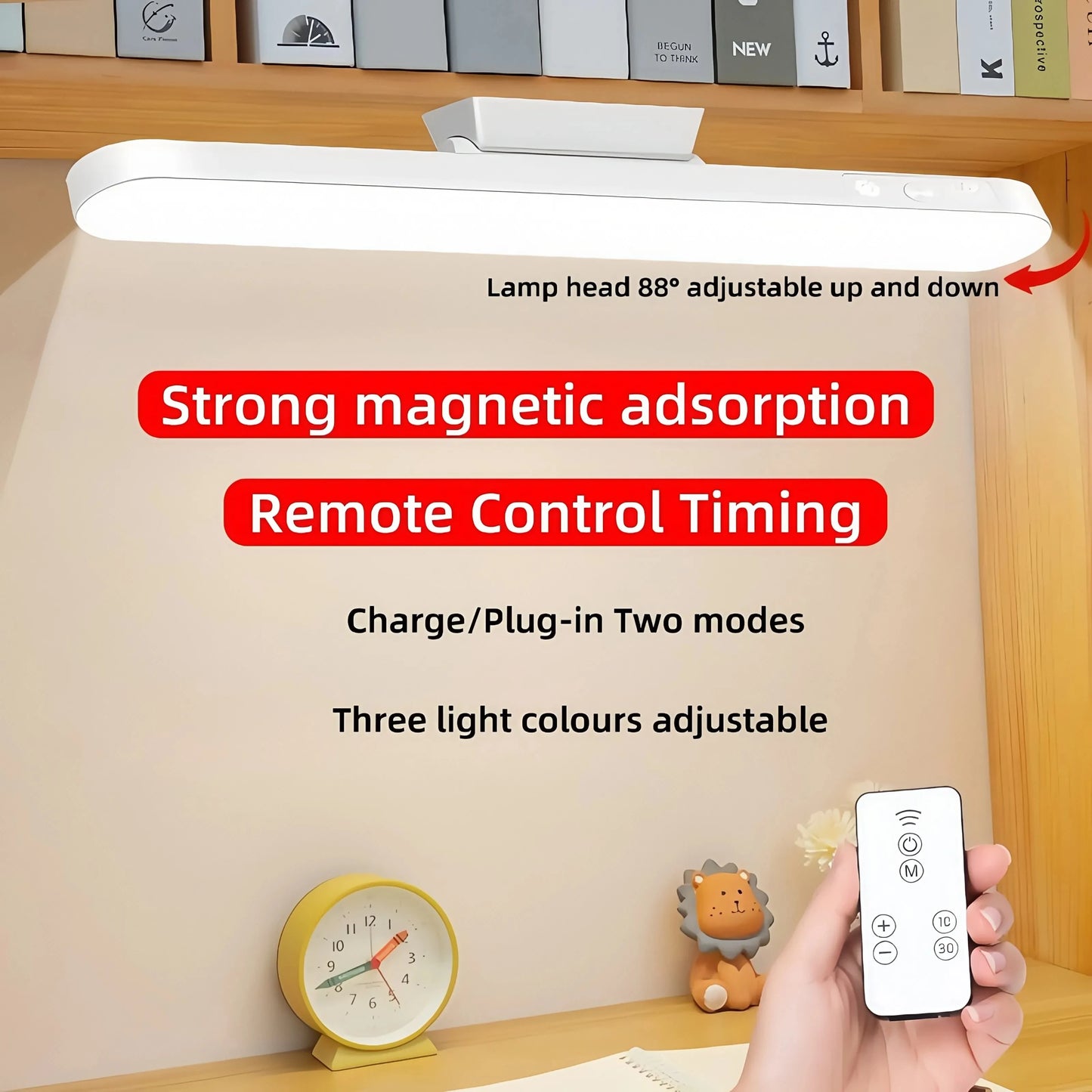 VibeWatt™ Smart Magnetic LED Stolní Lampa s Dálkovým Ovládáním